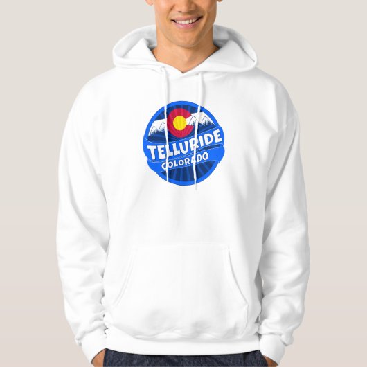 Telluride Colorado-gebergte breekt hooi Hoodie (Voorkant)