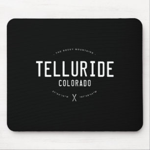 Telluride Colorado Grafisch Gedistresseerd Vintage Muismat