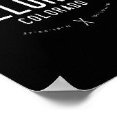 Telluride Colorado Graphic Distressed  Ski Poster (Hoek)