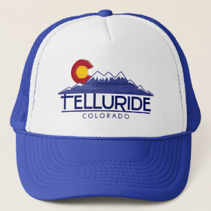 Telluride Colorado houten bergen hoed Trucker Pet