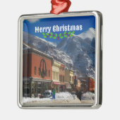 Telluride, Colorado Kerstmis Metalen Ornament (Links)