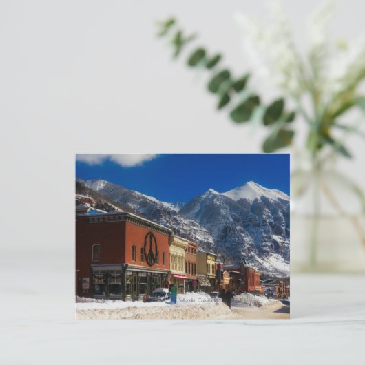 Telluride, Colorado-landschapsfoto Kaart (Staand voorkant)