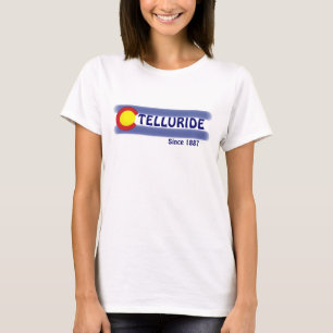 Telluride Colorado, lokale vlagdames t-shirt