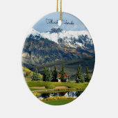 Telluride, Colorado - mooie landschapsfoto Keramisch Ornament (Rechts)