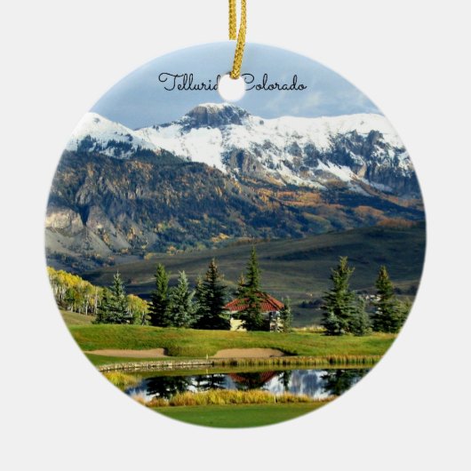 Telluride, Colorado - mooie landschapsfoto Keramisch Ornament (Voorkant)