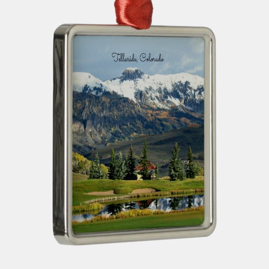 Telluride, Colorado - mooie landschapsfoto Metalen Ornament (Rechts)