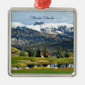 Telluride, Colorado - mooie landschapsfoto Metalen Ornament (Voorkant)