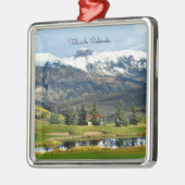 Telluride, Colorado - mooie landschapsfoto Metalen Ornament (Links)