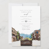 TELLURIDE Colorado Mountain Ski Travel Wedding Kaart (Voorkant)