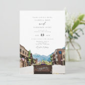TELLURIDE Colorado Mountain Ski Travel Wedding Kaart (Staand voorkant)