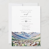 TELLURIDE Colorado Mountain Ski Travel Wedding Kaart (Voorkant)