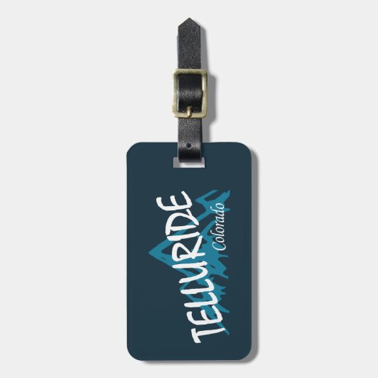 Telluride Colorado Mountains Bagagelabel (Voorkant verticaal)