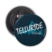 Telluride Colorado Mountains Button Flesopener (Voorkant)