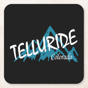 Telluride Colorado Mountains Kartonnen Onderzetters