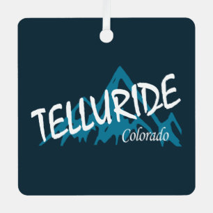 Telluride Colorado Mountains Metalen Ornament