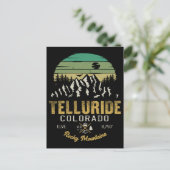 Telluride Colorado Mountains Retro  Briefkaart (Staand voorkant)