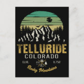 Telluride Colorado Mountains Retro  Briefkaart (Voorkant)