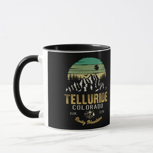 Telluride Colorado Mountains Retro  Mok (Links)