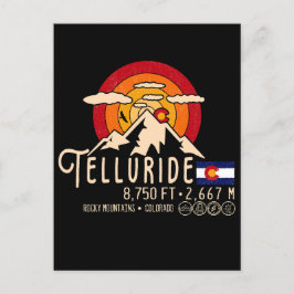 Telluride Colorado Mountains Retro  Postca Briefkaart