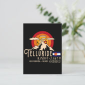 Telluride Colorado Mountains Retro  Postca Briefkaart (Staand voorkant)