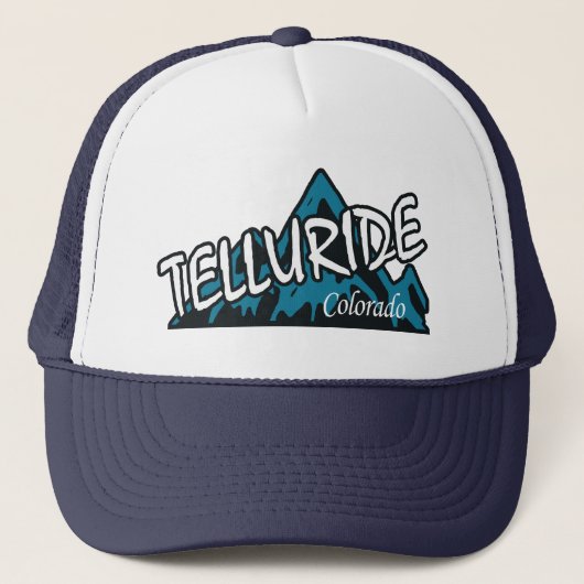 Telluride Colorado Mountains Trucker Pet (Voorkant)