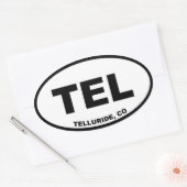 Telluride Colorado Ovale Sticker (Envelop)