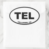 Telluride Colorado Ovale Sticker (Tas)