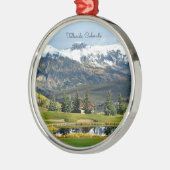 Telluride, Colorado - prachtige landschapsfoto Metalen Ornament (Links)