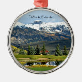 Telluride, Colorado - prachtige landschapsfoto Metalen Ornament (Voorkant)