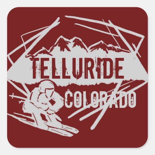 Telluride Colorado Red stickers (Voorkant)
