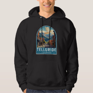 Telluride Colorado Reizen Kunst Vintage Hoodie