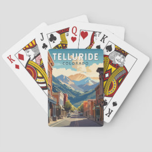 Telluride Colorado Reizen Kunst Vintage Pokerkaarten