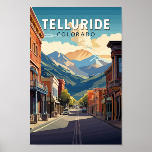 Telluride Colorado Reizen Kunst Vintage Poster