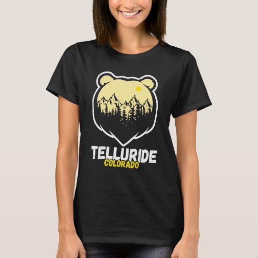 Telluride Colorado Retro Mountains T-shirt (Voorkant)
