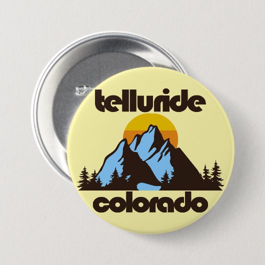 Telluride, Colorado Ronde Button 7,6 Cm (Voorkant /achterkant)