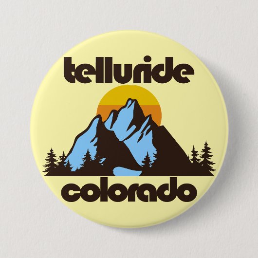 Telluride, Colorado Ronde Button 7,6 Cm (Voorkant)