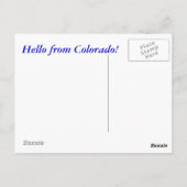 Telluride, Colorado, San Juan Mountains Briefkaart (Achterkant)