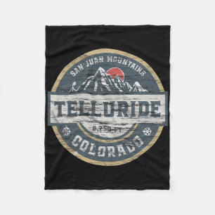 Telluride Colorado San Juan Rocky Mountains Skien Fleece Deken