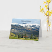 Telluride, Colorado schilderachtig landschapsfoto Kaart (Gele Bloem)