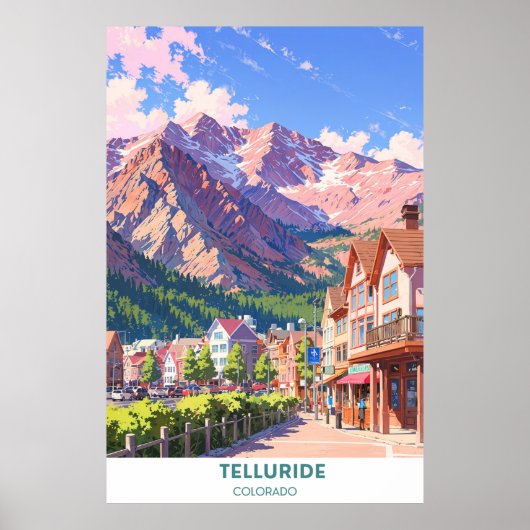Telluride - Colorado - Schilderachtig wandeling Poster (Voorkant)