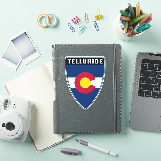 Telluride Colorado Shield Sticker (iPad Cover)