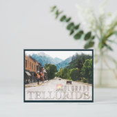 Telluride Colorado Ski Mountains Waterverf Briefkaart (Staand voorkant)