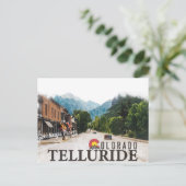 Telluride Colorado Ski Mountains Waterverf Briefkaart (Staand voorkant)