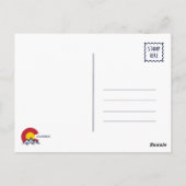 Telluride Colorado Ski Mountains Waterverf Briefkaart (Achterkant)