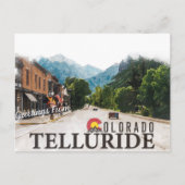 Telluride Colorado Ski Mountains Waterverf Briefkaart (Voorkant)