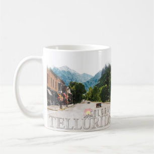 Telluride Colorado Ski Mountains Waterverf Koffiemok