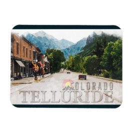Telluride Colorado Ski Mountains Waterverf Magneet