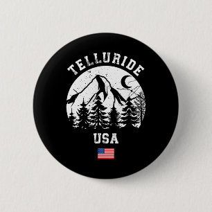 Telluride Colorado Ski Resort Alpine Skiën Amerika Ronde Button 5,7 Cm