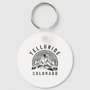 Telluride Colorado Ski Skisport Vintage Pride Aand Sleutelhanger