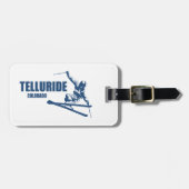 Telluride Colorado Skier Bagagelabel (Voorkant horizontaal)